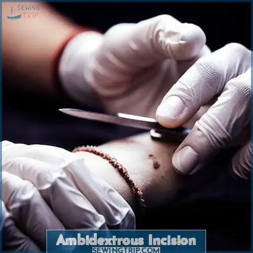 Ambidextrous Incision