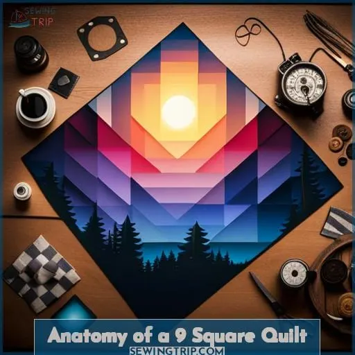 Anatomy of a 9 Square Quilt