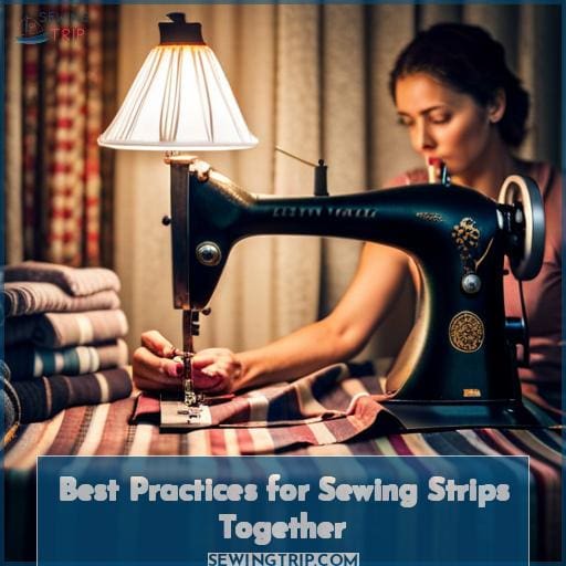Best Practices for Sewing Strips Together