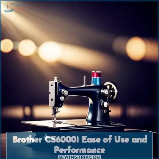 Brother CS6000i Ease of Use and Performance
