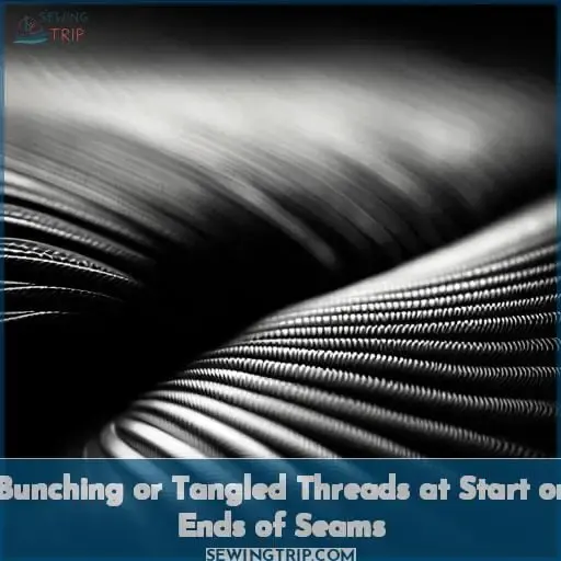 Bunching or Tangled Threads at Start or Ends of Seams