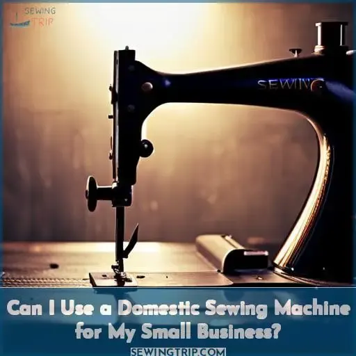 Can I Use a Domestic Sewing Machine for My Small Business?