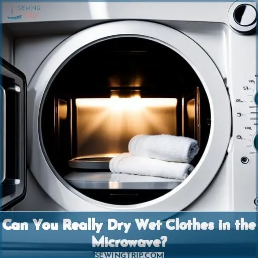 can you dry clothes in the microwave towel
