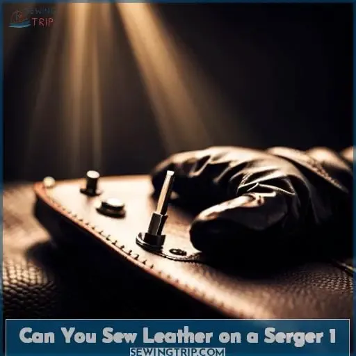 can you sew leather on a serger 1