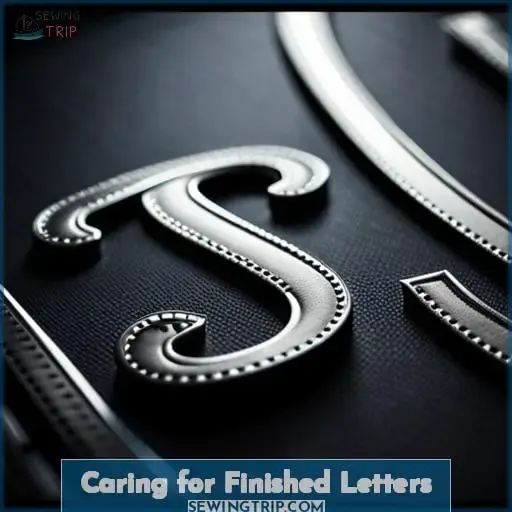 Caring for Finished Letters