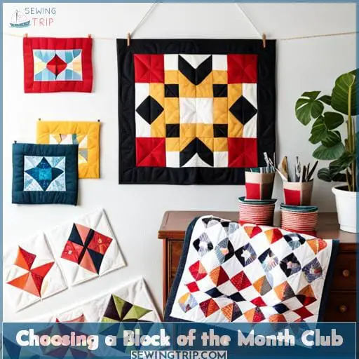 Choosing a Block of the Month Club Choosing a Block of the Month Club