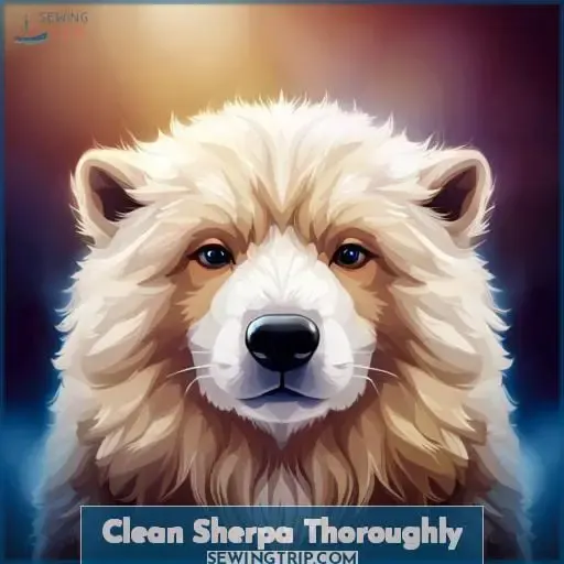 Clean Sherpa Thoroughly