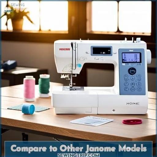 Compare to Other Janome Models