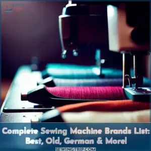 complete sewing machine brands list