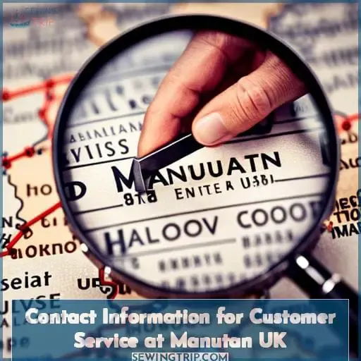 Contact Information for Customer Service at Manutan UK