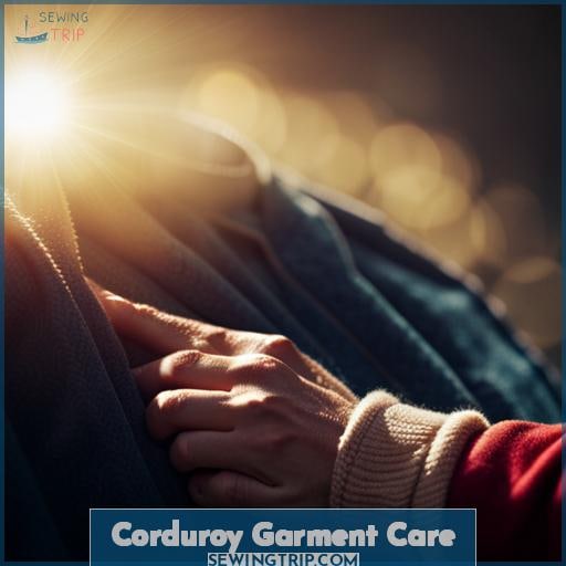 Corduroy Garment Care