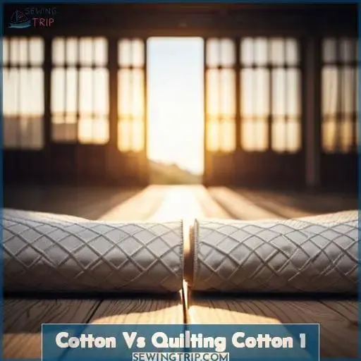 cotton vs quilting cotton 1