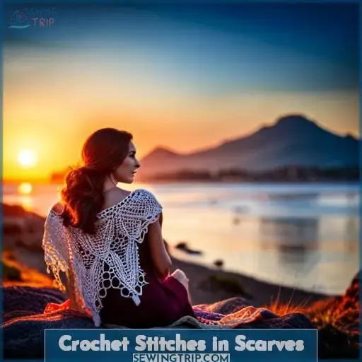 Crochet Stitches in Scarves