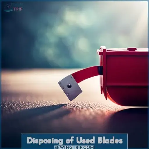 Disposing of Used Blades