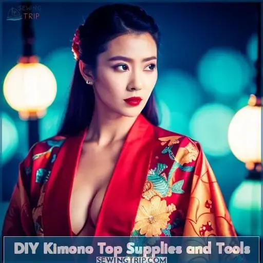 DIY Kimono Top Supplies and Tools