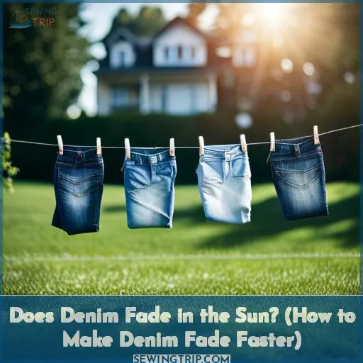 does denim fade in the sun how to
