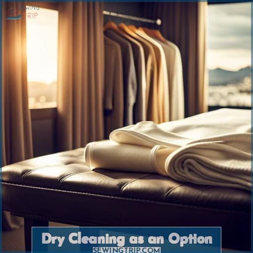 Dry Cleaning as an Option Dry Cleaning as an Option