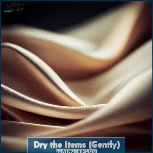 Dry the Items (Gently)