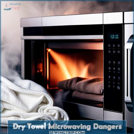 Dry Towel Microwaving Dangers