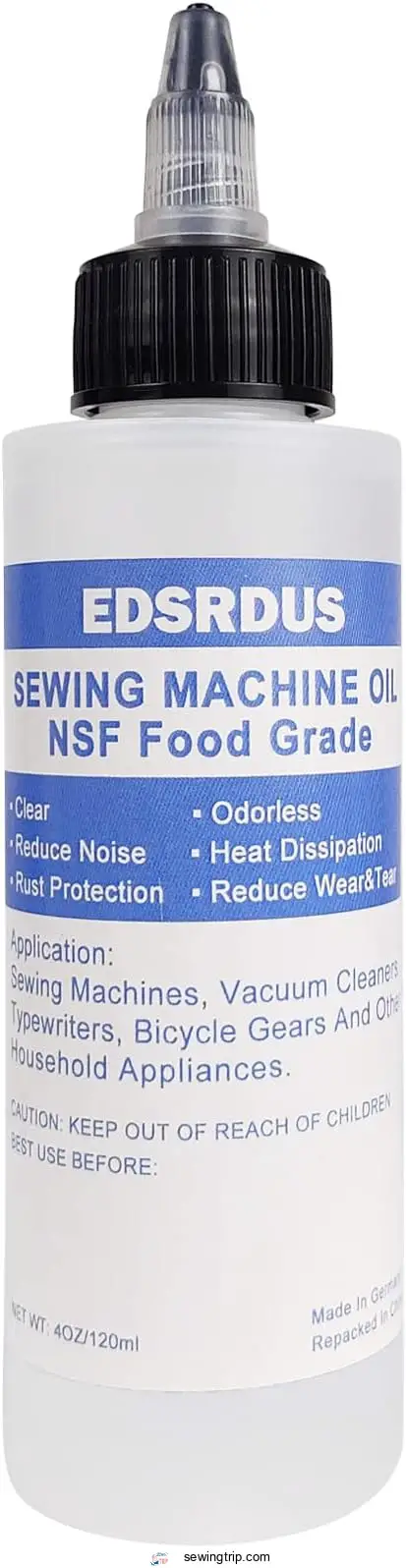 EDSRDUS 4 Ounces Sewing Machine Oil, Colorless Odorless Non-toxic Machine Oil for Lubricating All Sewing