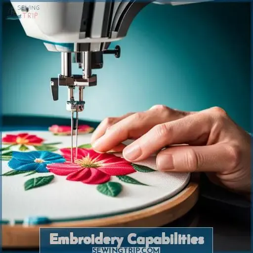 SINGER Futura XL580 Features and Capabilities of the Embroidery and
