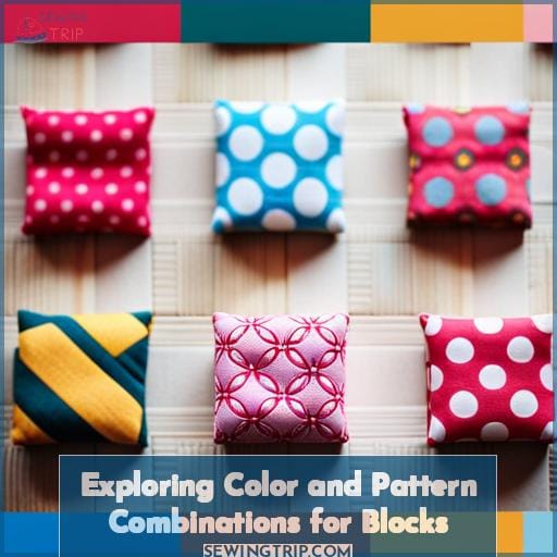 Exploring Color and Pattern Combinations for Blocks