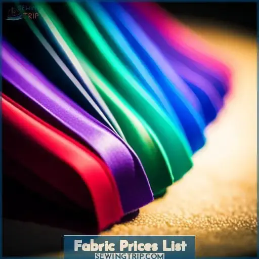 Fabric Prices List