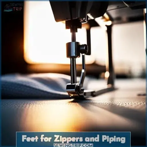 Feet for Zippers and Piping