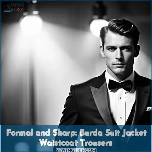 Formal and Sharp: Burda Suit Jacket Waistcoat Trousers