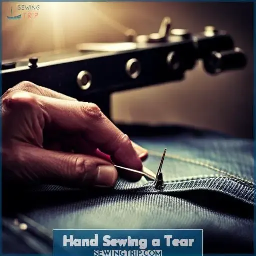 Hand Sewing a Tear