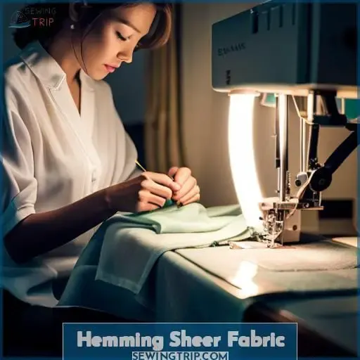 Hemming Sheer Fabric