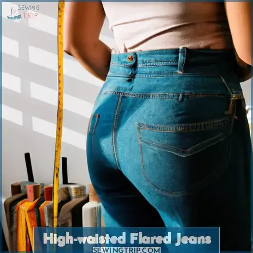 High-waisted Flared Jeans