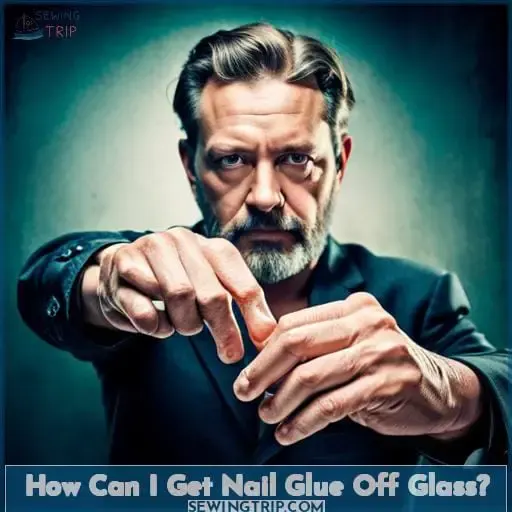 How Can I Get Nail Glue Off Glass?