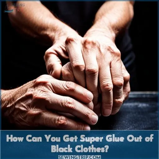 How Can You Get Super Glue Out of Black Clothes?