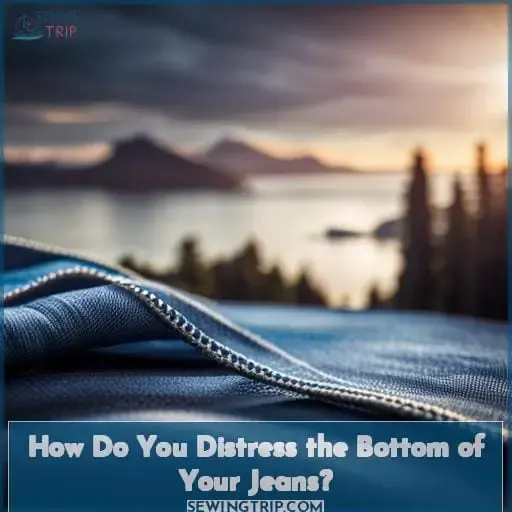 How Do You Distress the Bottom of Your Jeans?