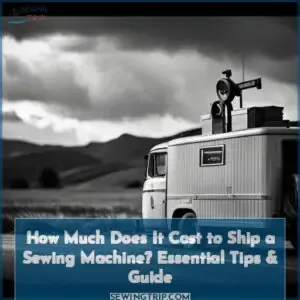how much does it cost to ship a sewing machine