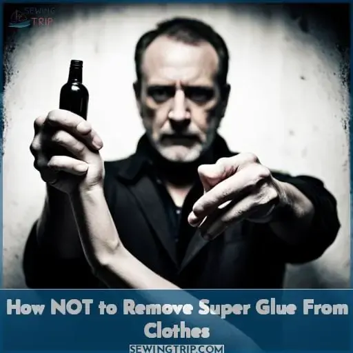 How NOT to Remove Super Glue From Clothes