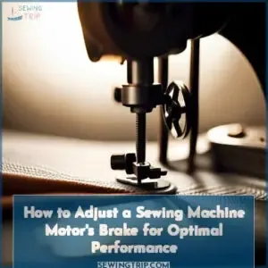 how to adjust sew motor brake