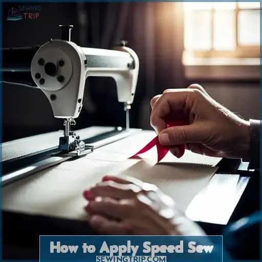 How to Apply Speed Sew