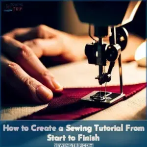 how to create sewing tutorial