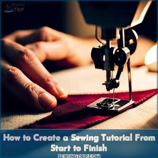 How to Create a Sewing Tutorial from Start to Finish