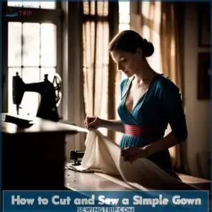 how to cut a gown before sewing