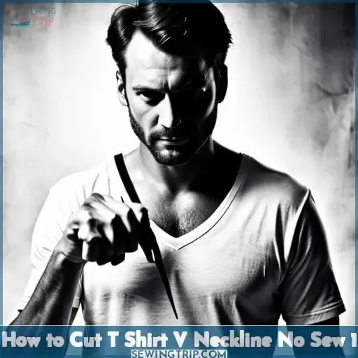 how to cut t shirt v neckline no sew 1