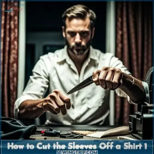how to cut the sleeves off a shirt 1