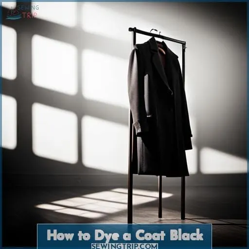 How to Dye a Coat Black