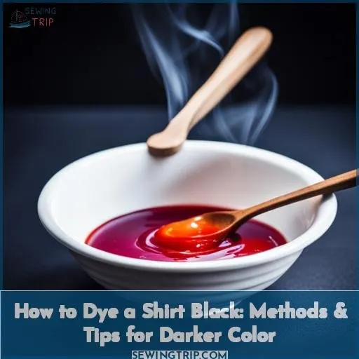 how to dye a shirt black