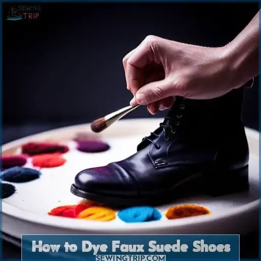 How to Dye Faux Suede Shoes
