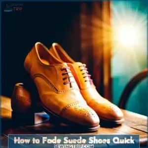 how to fade suede shoes quick