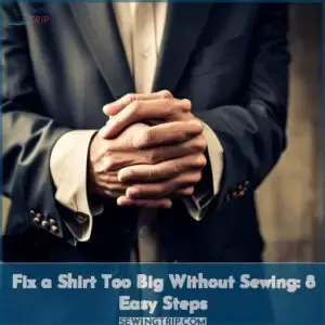 how to fix a shirt that is too big without sewing