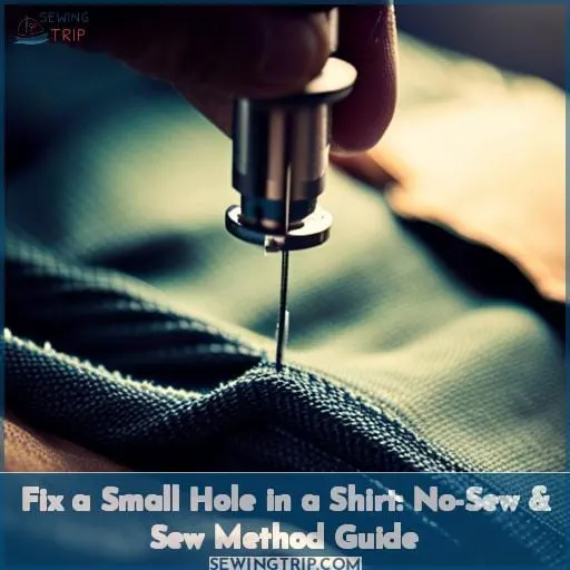 how to fix a small hole in a shirt